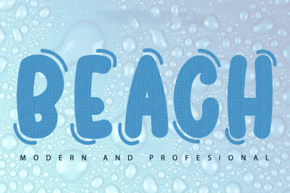 Beach: A Playful Display Font for Sunny Designs