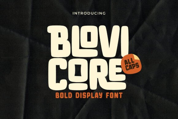 Blovi Core: A Playful, Food-Inspired Display Typeface