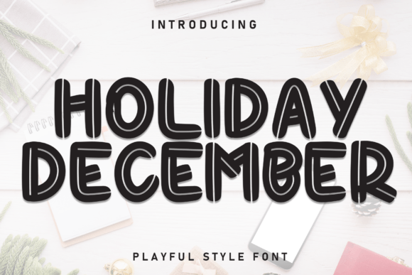 Discover Holiday December: A Charming Display Font