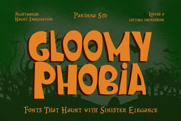 Gloomy Phobia: A Horror Display Font for Eerie Designs