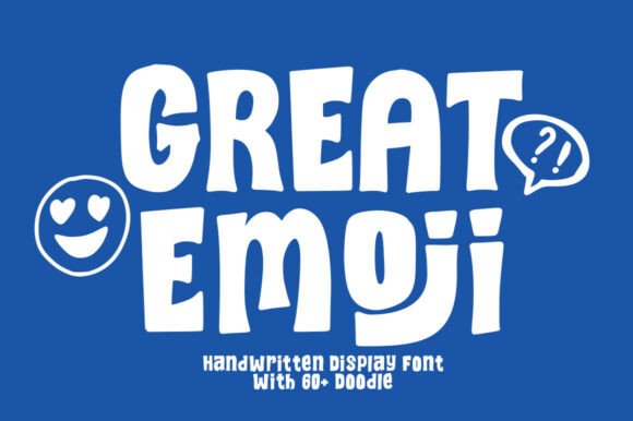 Great Emoji Regular: A Playful Handwritten Typeface