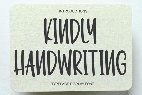 Kindly Handwriting: The Elegant Display Font for Modern Design