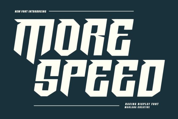 More Speed: A Bold Racing Display Typeface