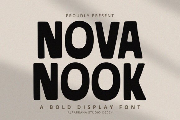 Nova Nook: A Modern Display Font for Creative Projects