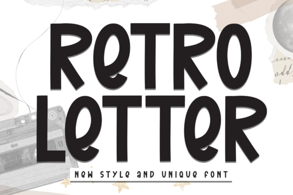 Retro Letter: A Bold Typeface for Nostalgic Design