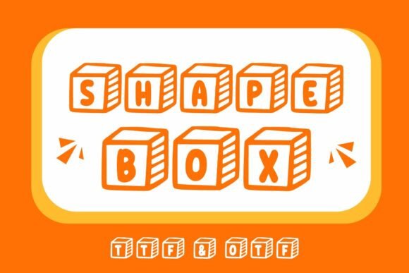 Shape Box: A Spectacular Display Font for Modern Design