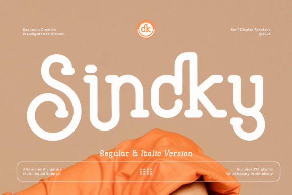 Sincky: A Monoline Serif for Modern Design