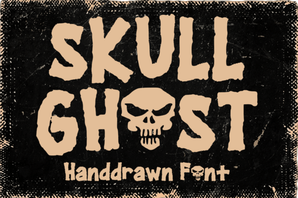 Skull Ghost: The Ultimate Horror & Rock Band Display Font