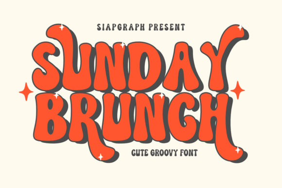 Sunday Brunch: A Groovy Display Font for Retro Design