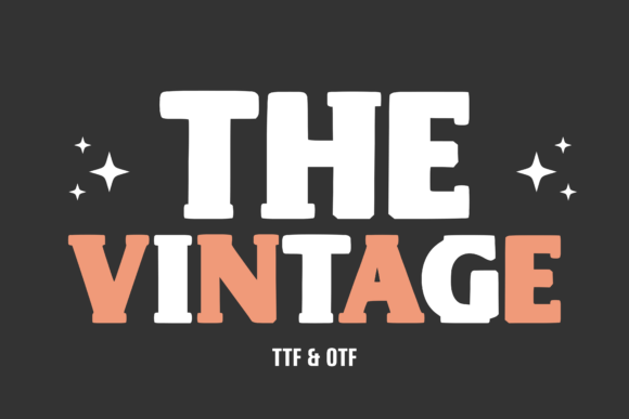 The Vintage: A Retro Typeface for Modern Designs