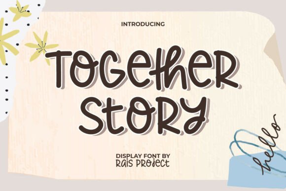 Togetherstory Font: Adorable Handwritten Charm for Your Designs