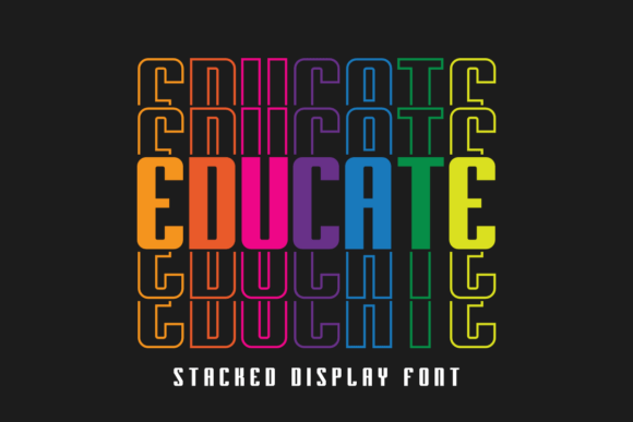 Unleash Vibrant Creativity with the Educate Display Font