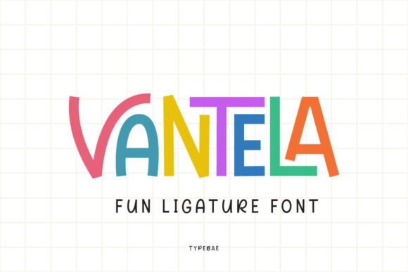 Vantela: A Playful Display Font for Creative Projects